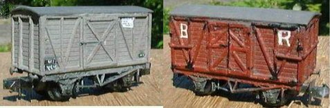 Barry Railway van produced from the N G S MR van kit