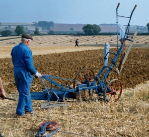 Small two furrow ballance plough