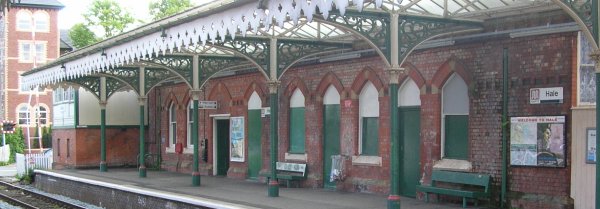 Photo of Hale station Manchester platform side