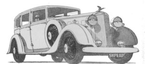 Sketch of 1934 Humber Snipe