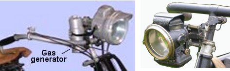 Acetylene headlights