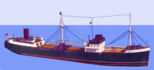 Sketch of a deep sea trading vessel