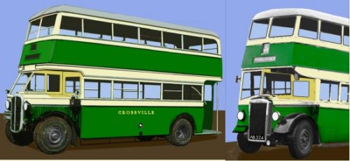 1932 and 1948 motor bus designs