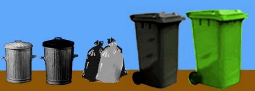 Sketches of dustbins