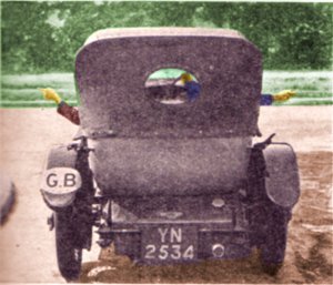 GB plate photographed in 1934