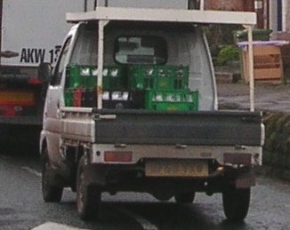 Photo of a Japanese van type milk float