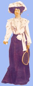 Sketch of a Woman dressed for playing tennis