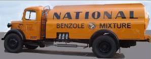 1950 road tanker lorry in National Benzole livery