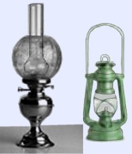 Paraffin lamps from photographs