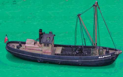 Photo of a model of a small steam coaster