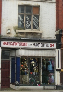 Photograph of an 'army navy' shop