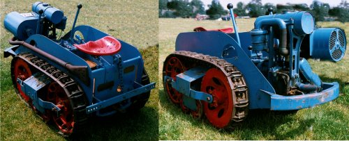 Photo of a Small agricultural crawler tractor