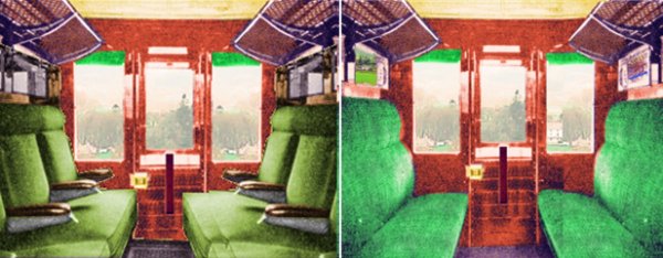 Coach compartments for First and Third class