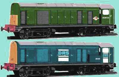 Sketch of a Class 20 loco