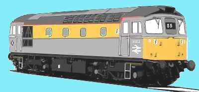 Sketch of class 33 loco