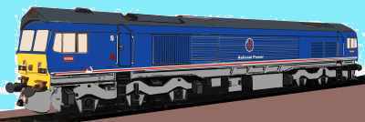 Sketch of a Class 59 loco