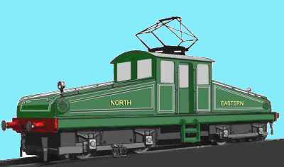 Sketch of NER Electric Loco