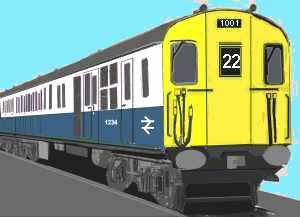 Sketch of the Hastings Thumper in BR Blue Greylivery