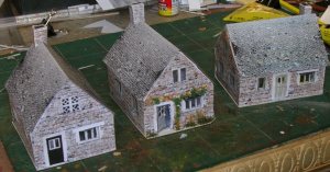 Photo of modified paper cottages