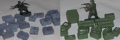 Photo of ammunition boxes
