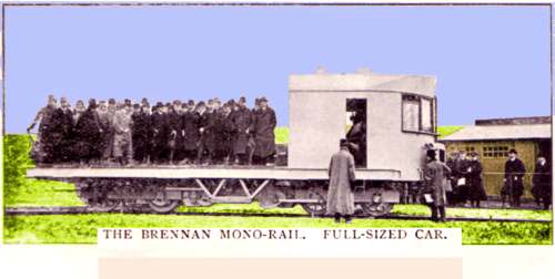 Photo of Brennan gyro-stabilised mono-rail