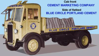 Blue Circle lorry in 1939
