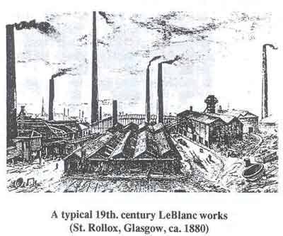 Sketch showing a   typical LeBlanc works, St Rollox, Glasgow, circa1880. This image is in the public domain
