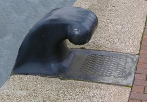 Photo of iron bollard set into quay wall