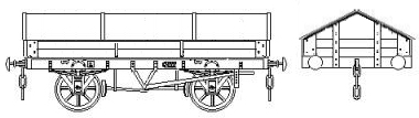 Sketch showing Lead compny PO wagon (provisional drawing)