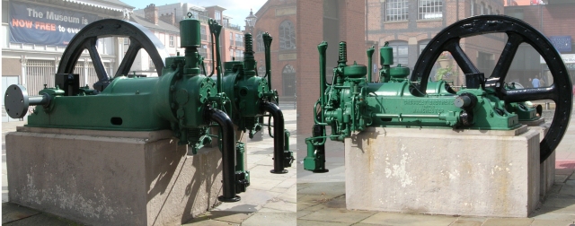 Photos of a Gas engine used in a wood yard