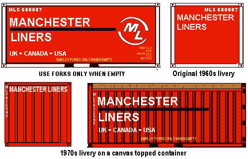 Early Manchester Liners ISO containers