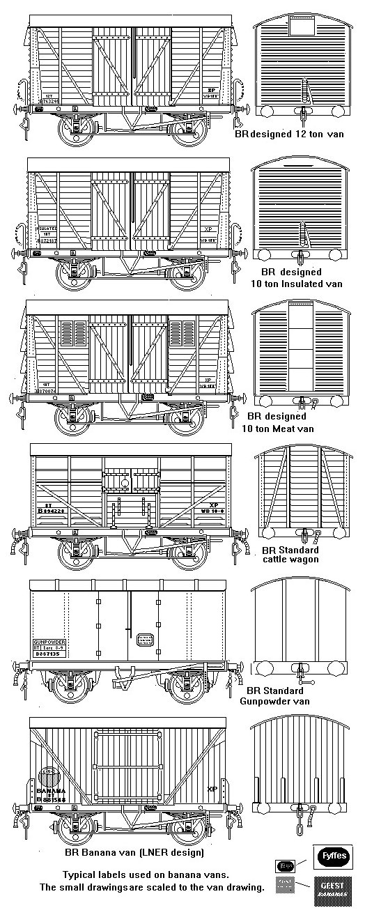 Early British Railways van liveries