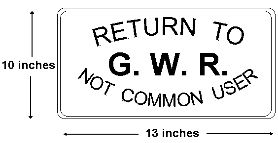 sketch of Non Common User plate with dimensions