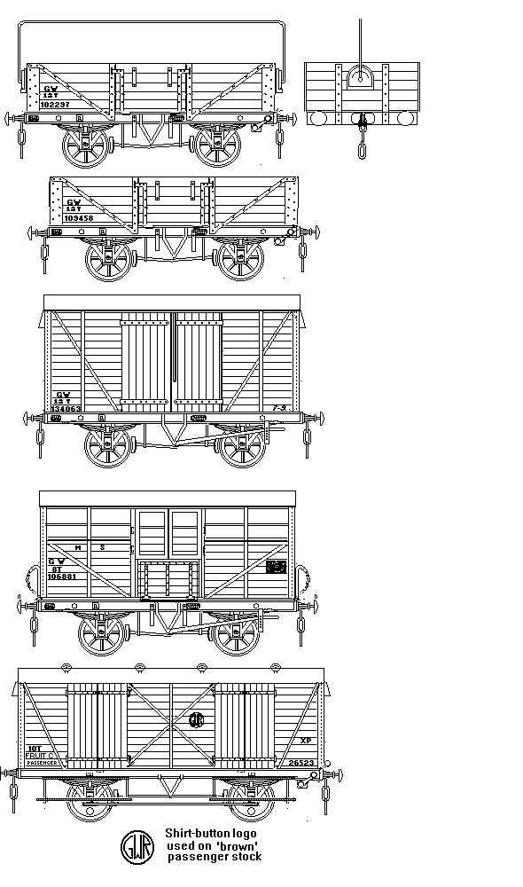 Post 1937 GWR wagons showing markings