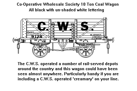 CWS coal wagon livery