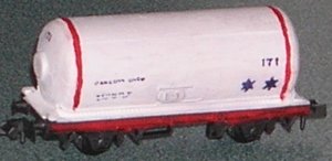 Model of pressurised gas tank